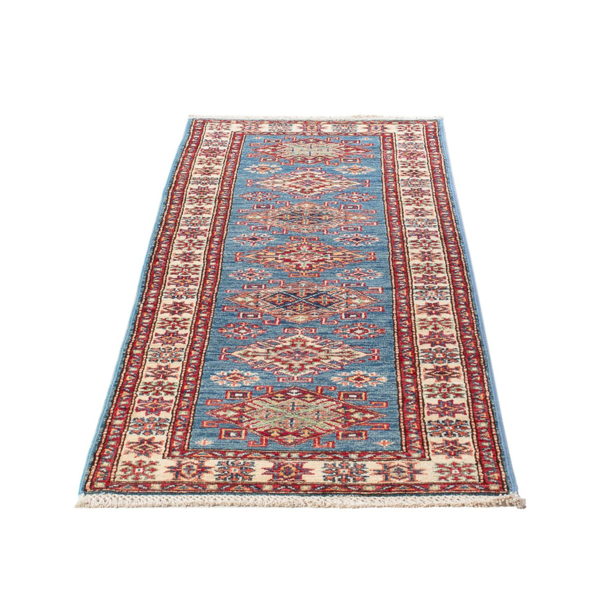 Runner Ziegler Rug - Kazak - 186 x 58 cm - light blue