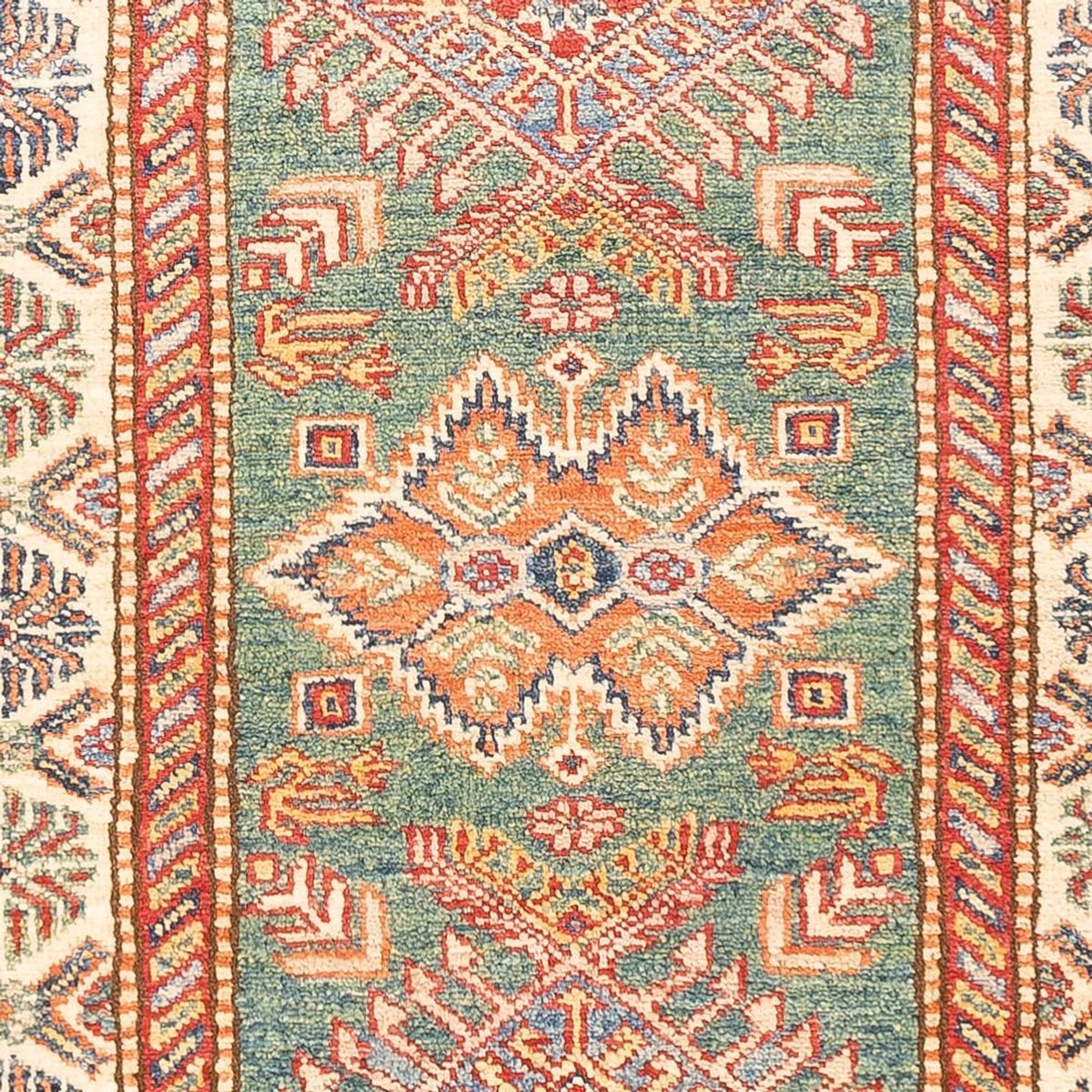 Runner Ziegler Rug - Kazak - 198 x 76 cm - light green