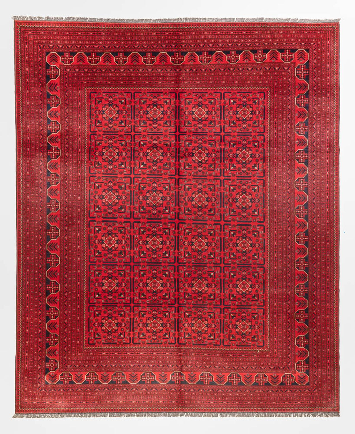 Afghan Rug - Kunduz - 366 x 297 cm - red