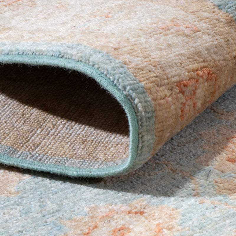 Runner Ziegler Rug - 400 x 77 cm - turquoise