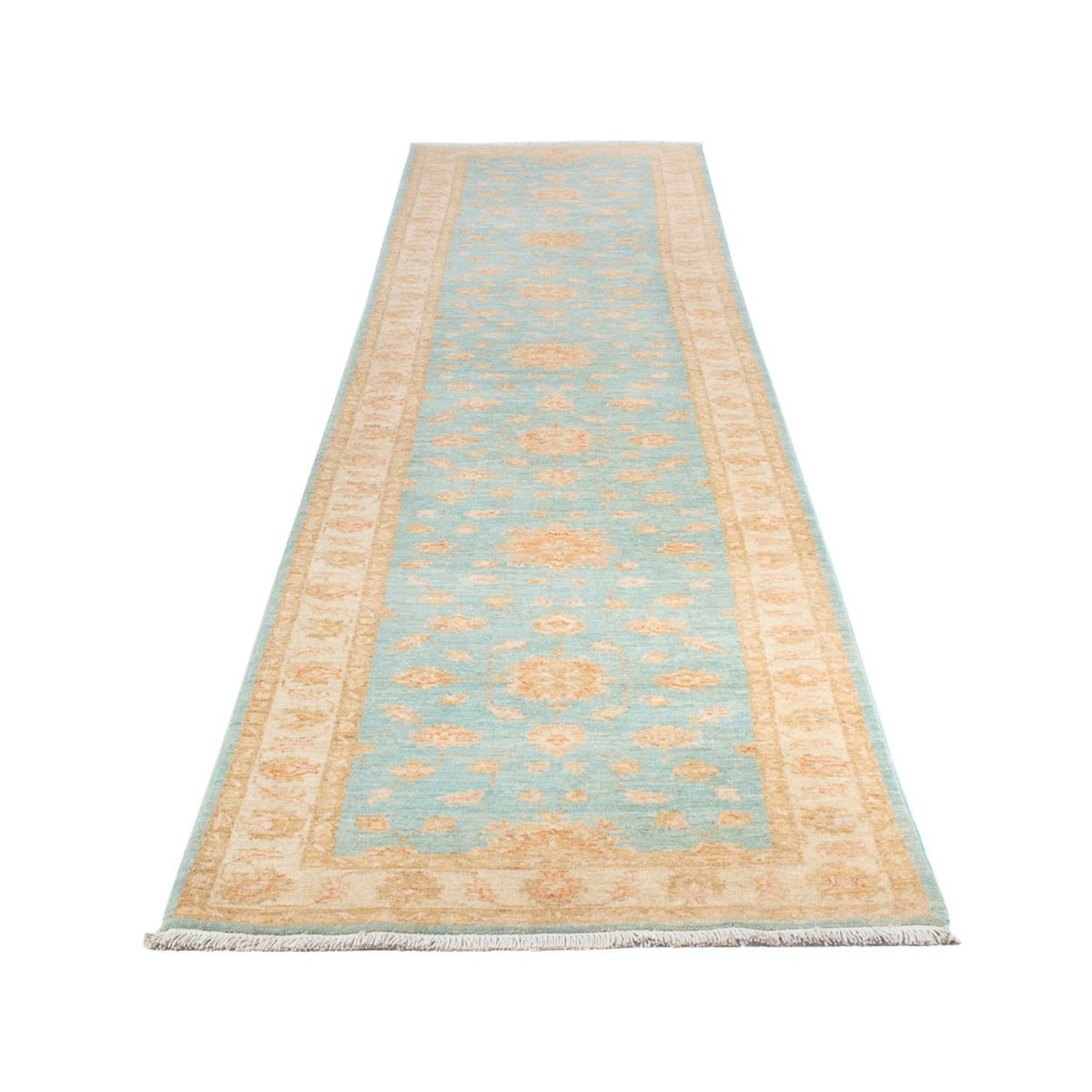 Runner Ziegler Rug - 400 x 77 cm - turquoise