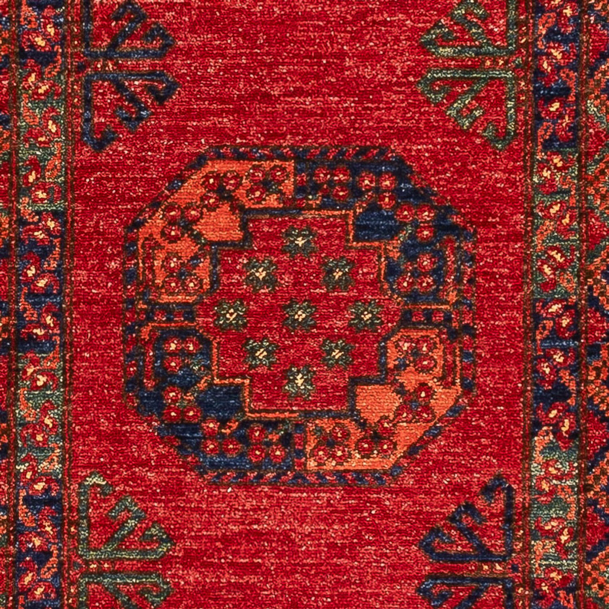 Runner Afghan Rug - 368 x 85 cm - red