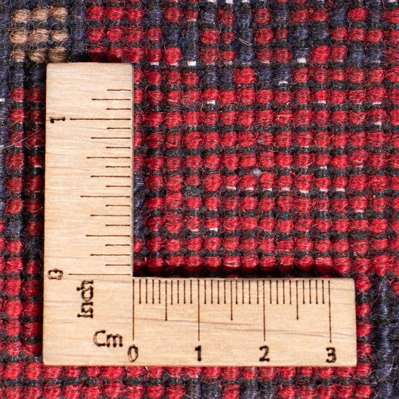 Runner Afghan Rug - Kunduz - 390 x 80 cm - red