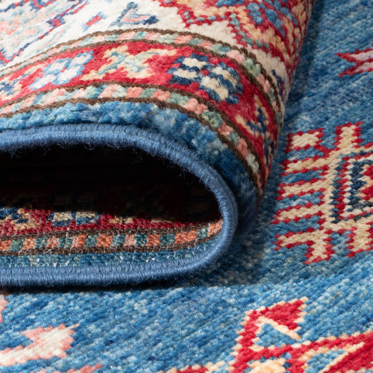 Runner Ziegler Rug - Kazak - 404 x 87 cm - blue