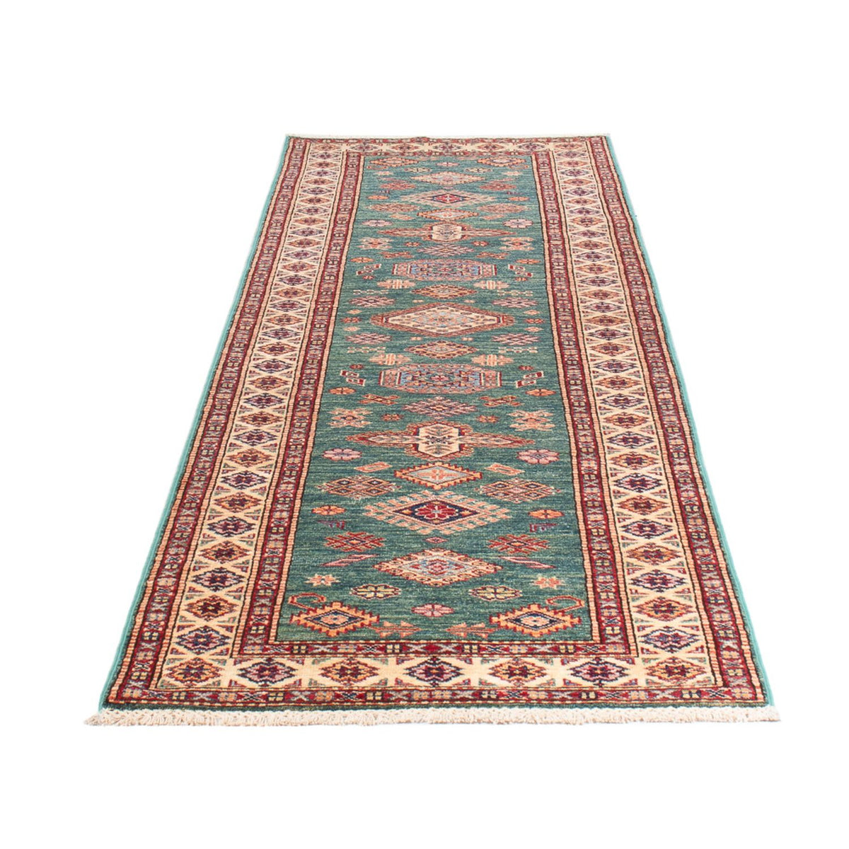 Runner Ziegler Rug - Kazak - 303 x 80 cm - turquoise