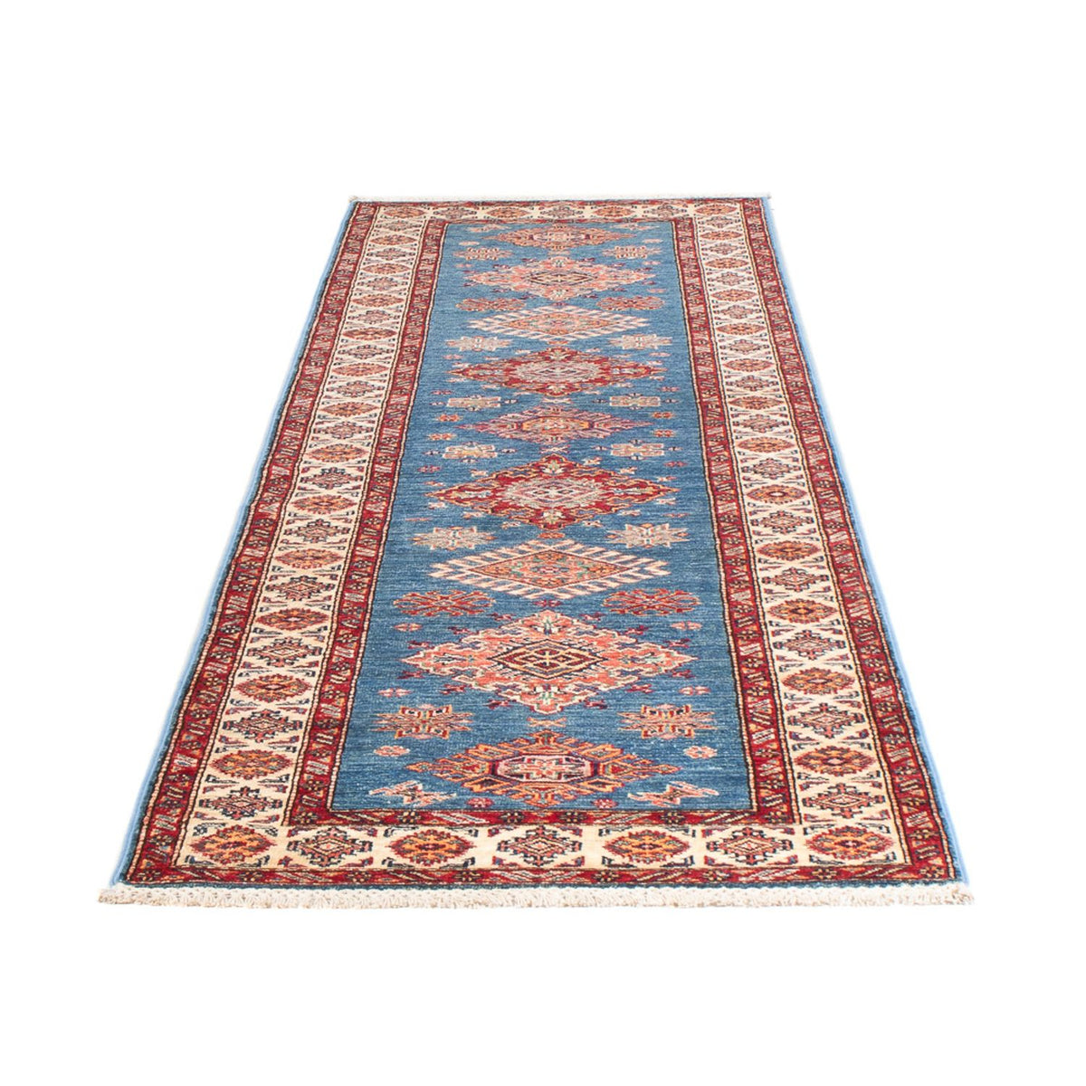 Runner Ziegler Rug - Kazak - 305 x 79 cm - blue