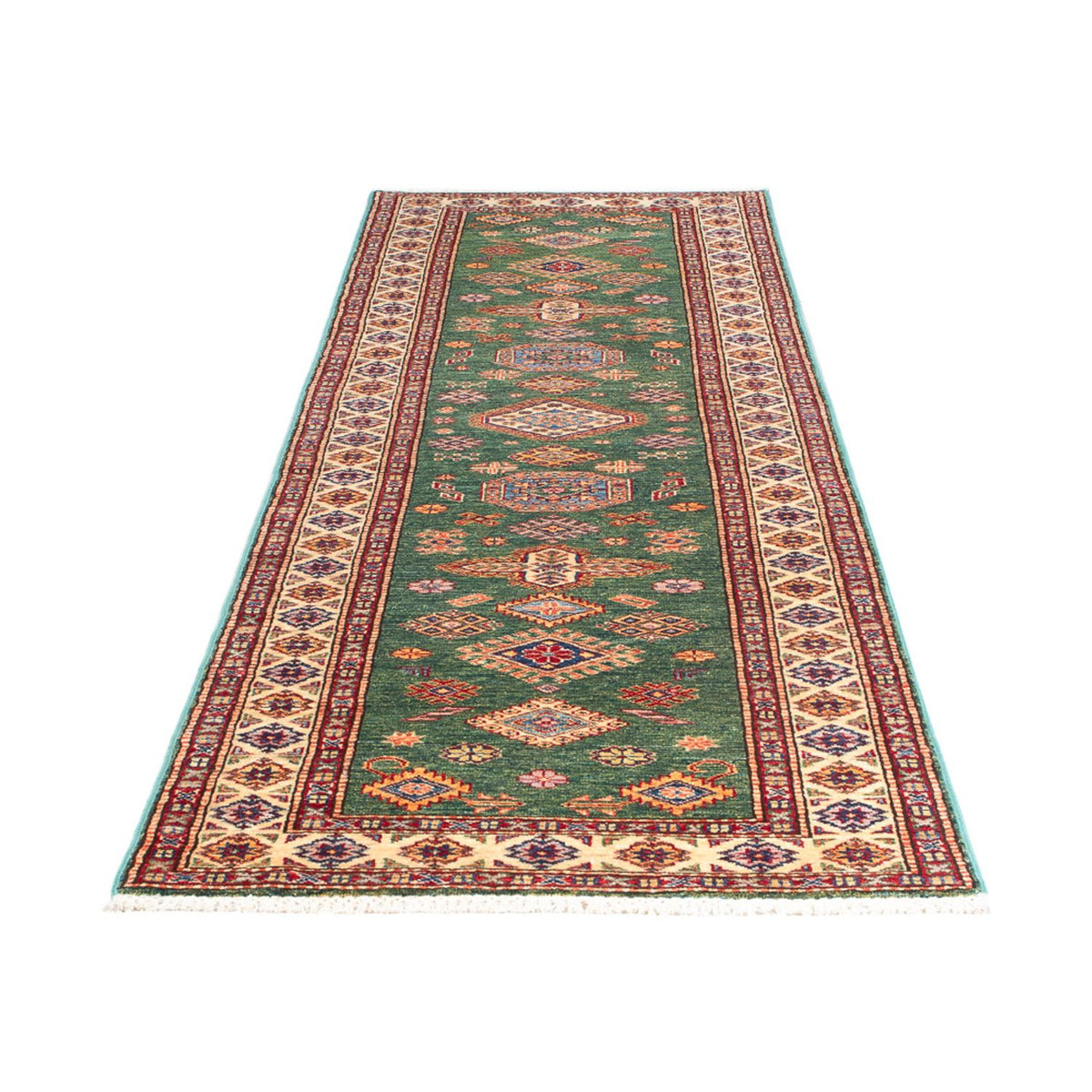 Runner Ziegler Rug - Kazak - 295 x 76 cm - green