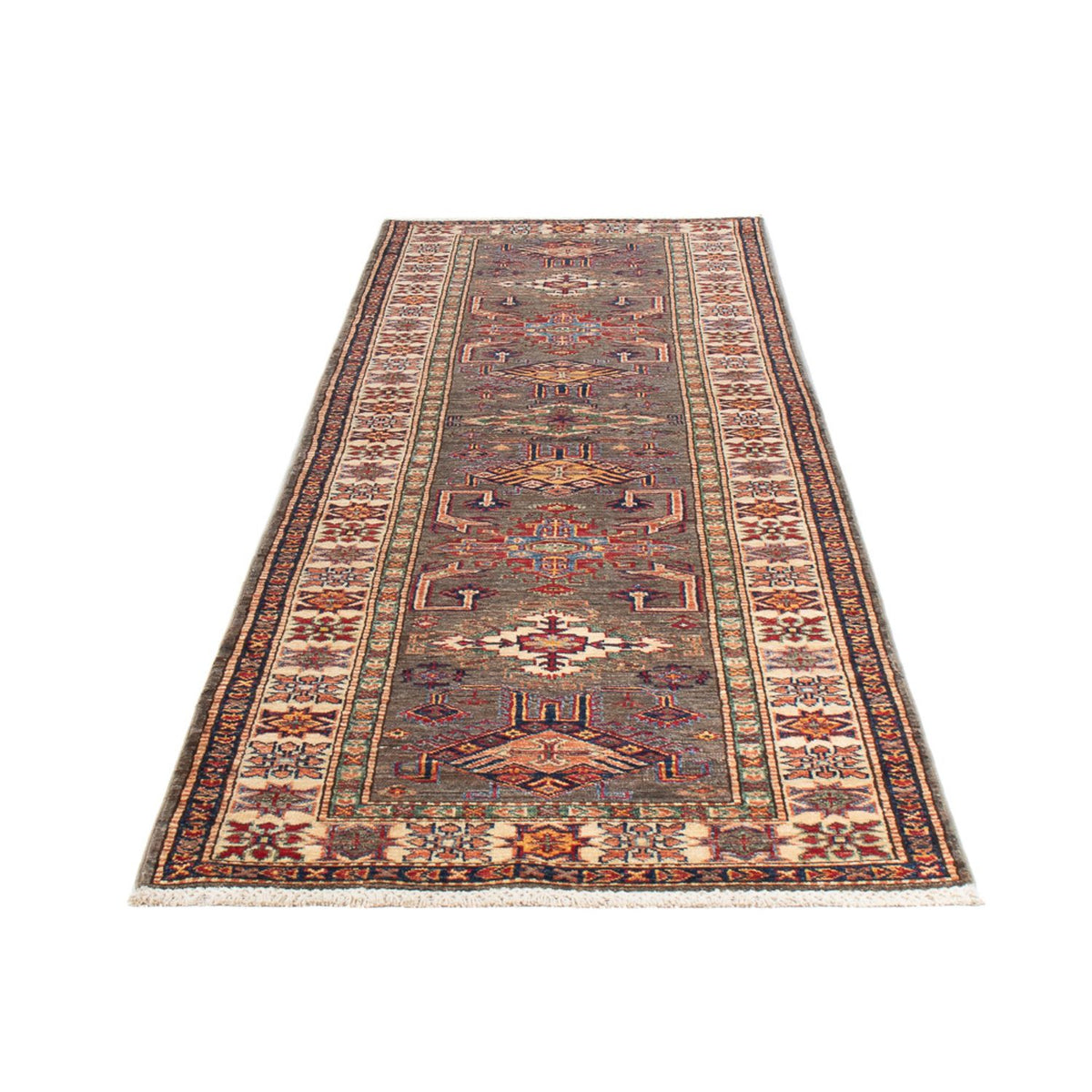 Runner Ziegler Rug - Kazak - 308 x 80 cm - dark beige