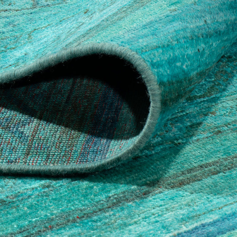 Ziegler Rug - Modern - Vintage/Overdyed - 248 x 202 cm - turquoise