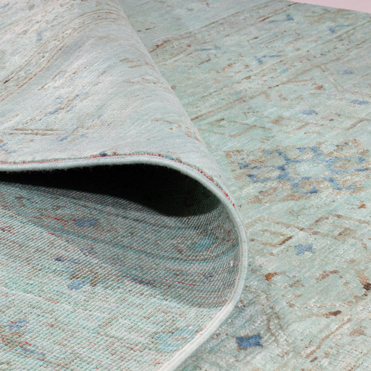 Ziegler Rug - Modern - 237 x 164 cm - turquoise