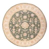 Ziegler Rug round  - 154 x 150 cm - green