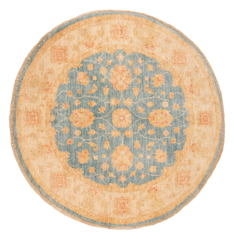 Ziegler Rug round  - 97 x 99 cm - light blue