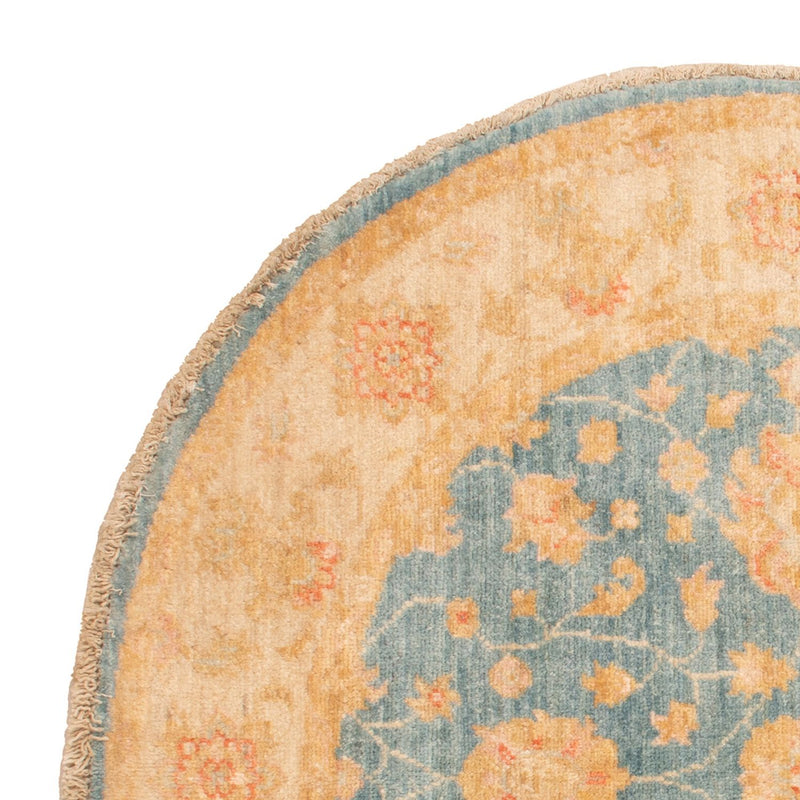 Ziegler Rug round  - 97 x 99 cm - light blue