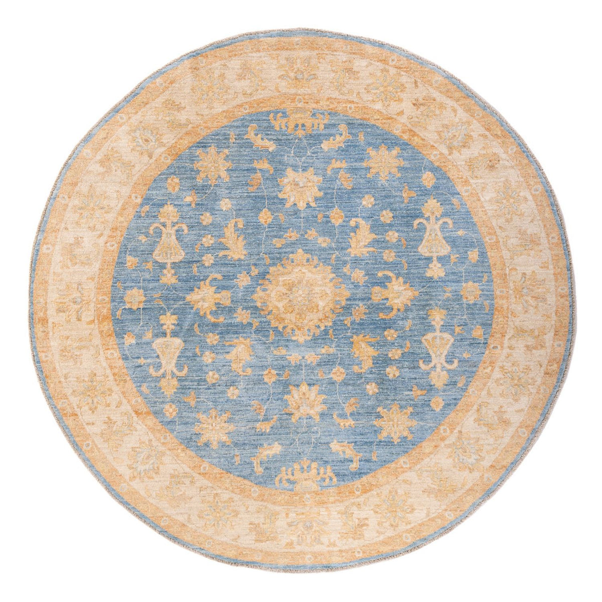 Ziegler Rug round  - 200 x 200 cm - blue