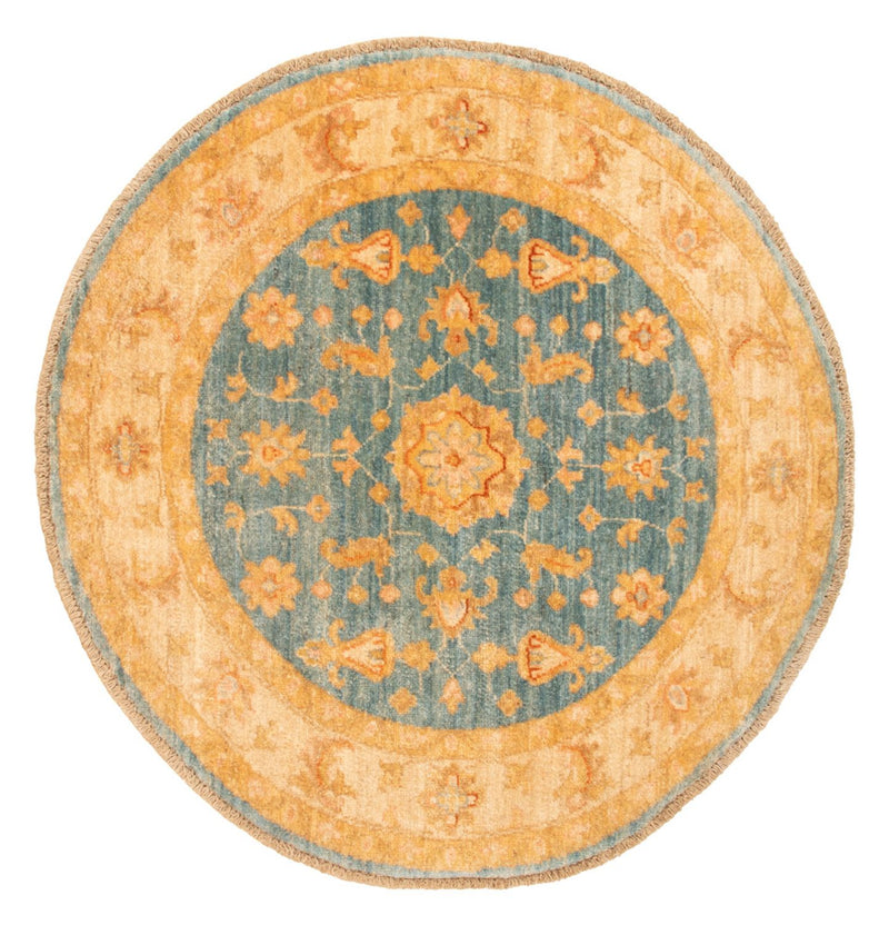 Ziegler Rug round  - 96 x 99 cm - blue