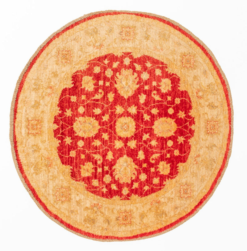 Ziegler Rug round  - 96 x 99 cm - red