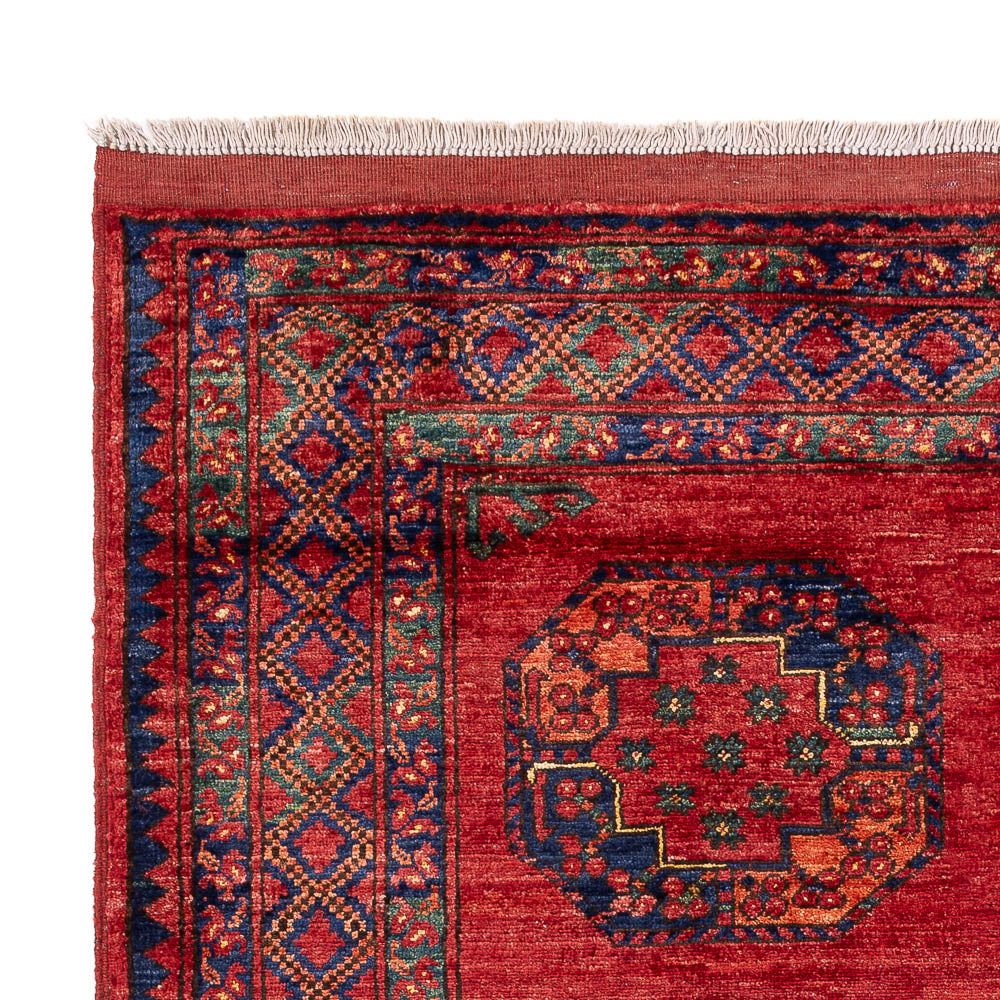 Afghan Rug - Kunduz - 205 x 158 cm - red