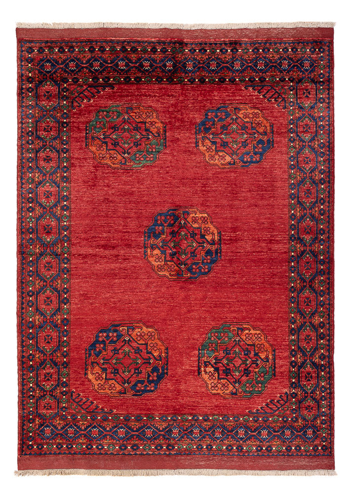 Afghan Rug - Kunduz - 215 x 156 cm - red