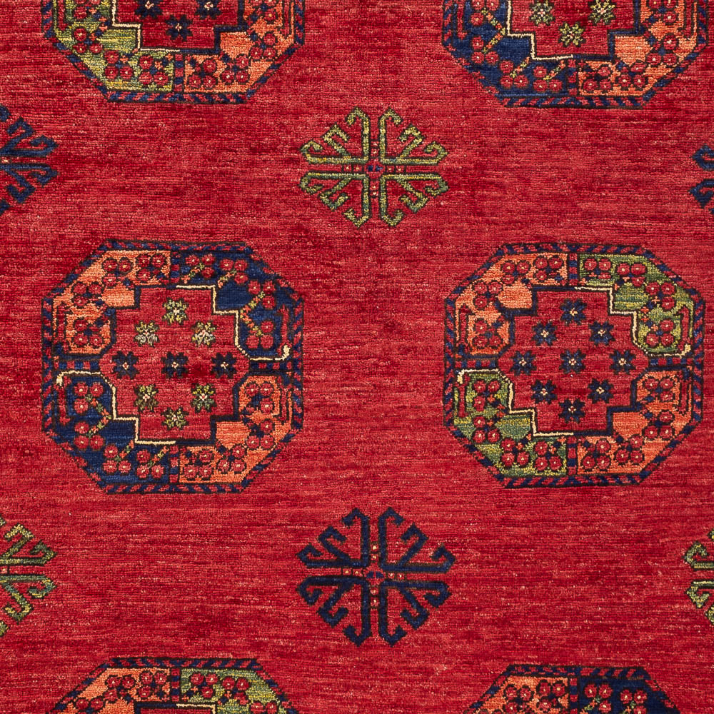 Afghan Rug - Kunduz - 197 x 154 cm - red