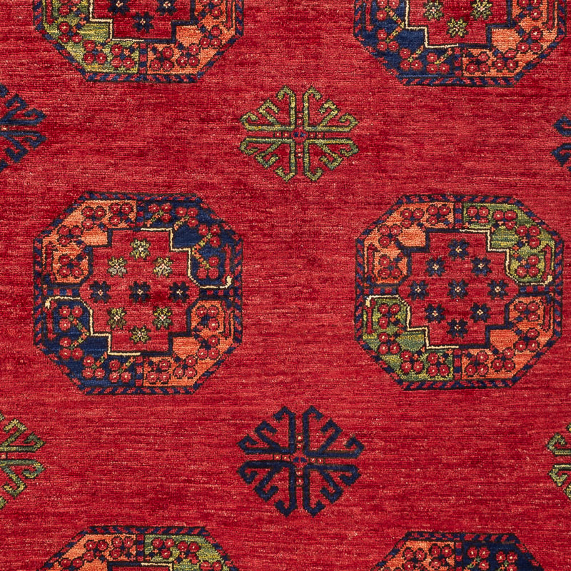 Afghan Rug - Kunduz - 197 x 154 cm - red