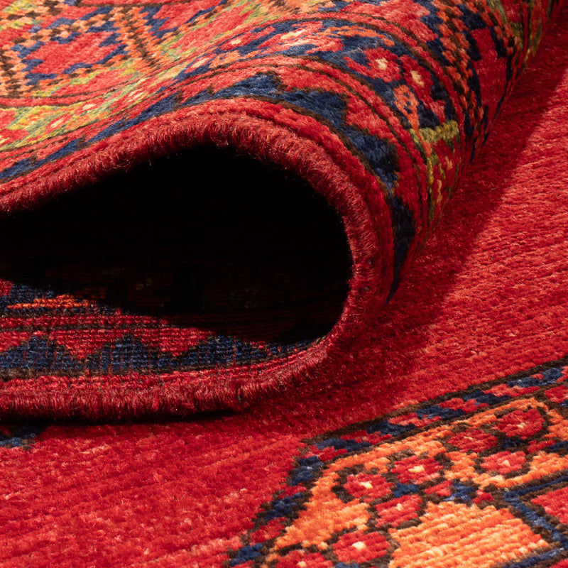 Afghan Rug - Kunduz - 197 x 154 cm - red