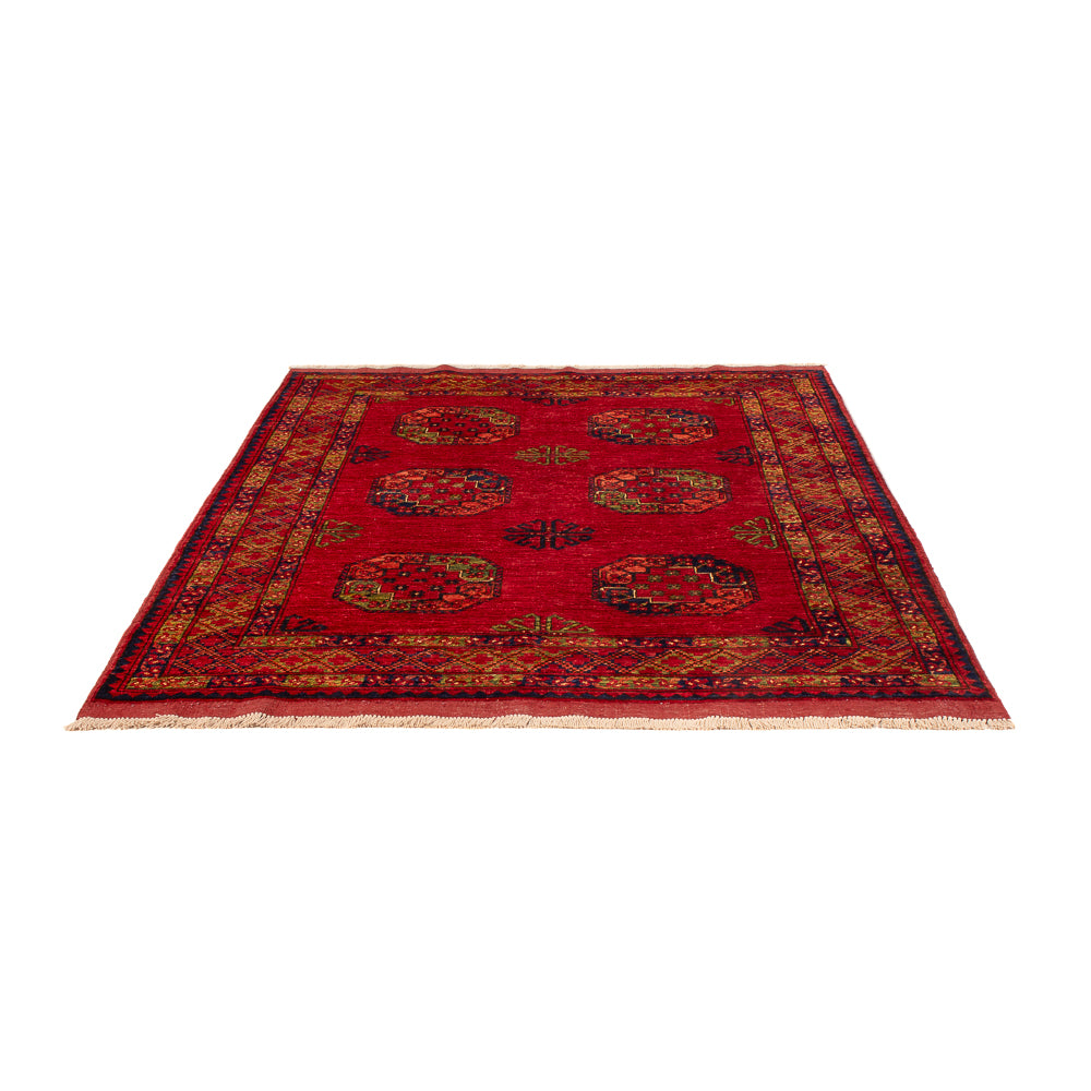 Afghan Rug - Kunduz - 197 x 154 cm - red