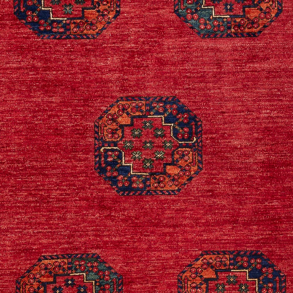 Afghan Rug - Kunduz - 198 x 154 cm - red
