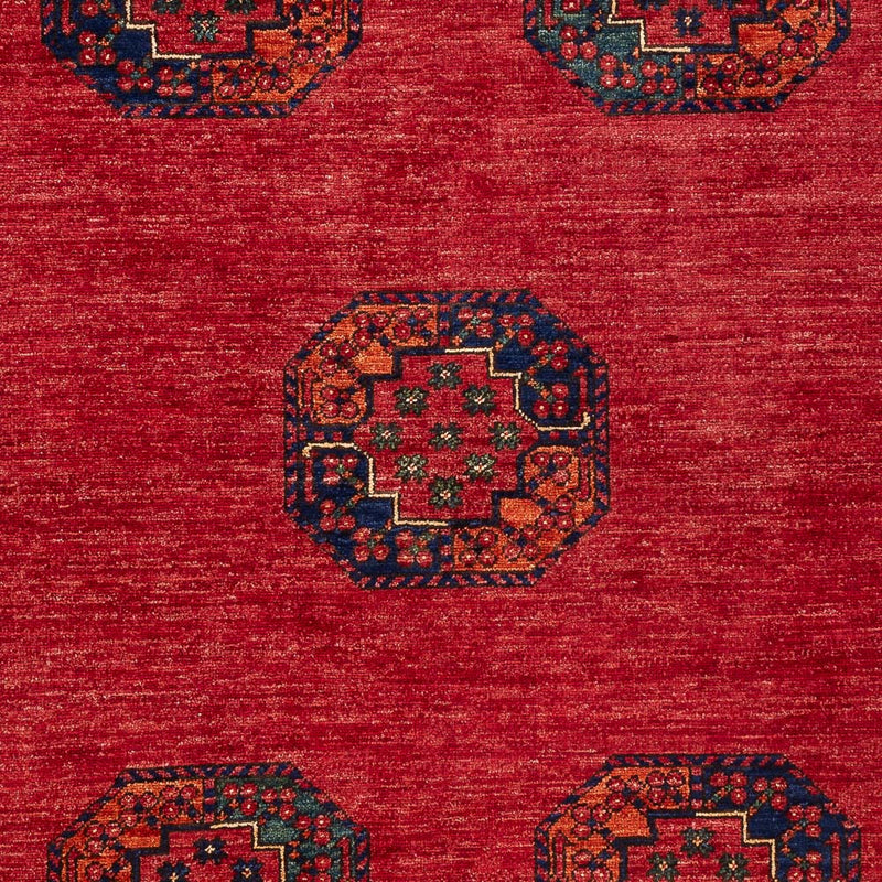 Afghan Rug - Kunduz - 198 x 154 cm - red