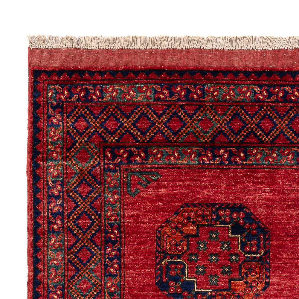 Afghan Rug - Kunduz - 198 x 154 cm - red