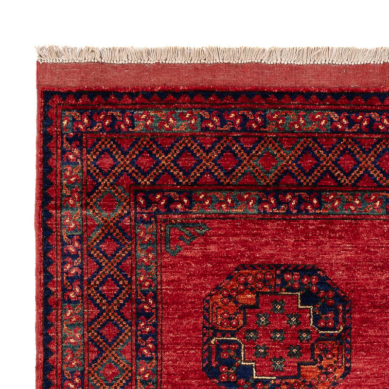 Afghan Rug - Kunduz - 198 x 154 cm - red