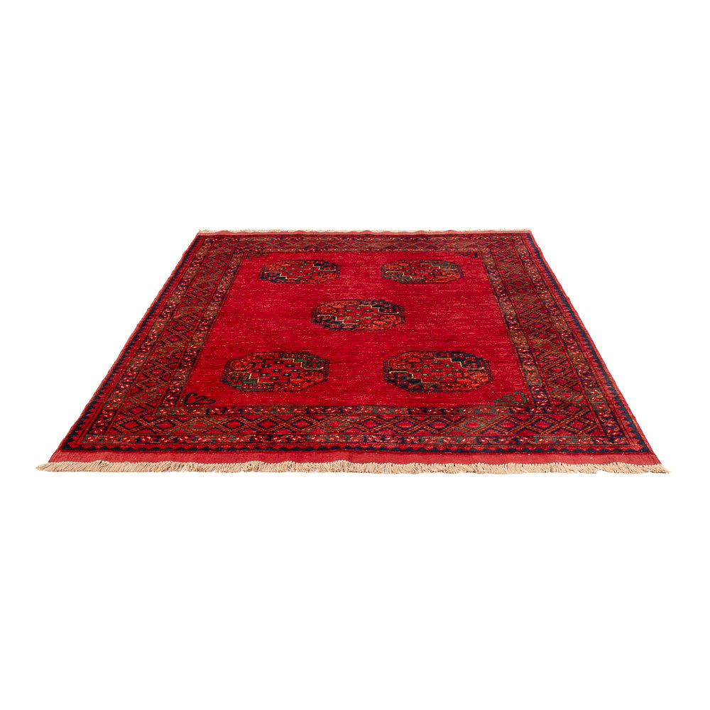 Afghan Rug - Kunduz - 198 x 154 cm - red