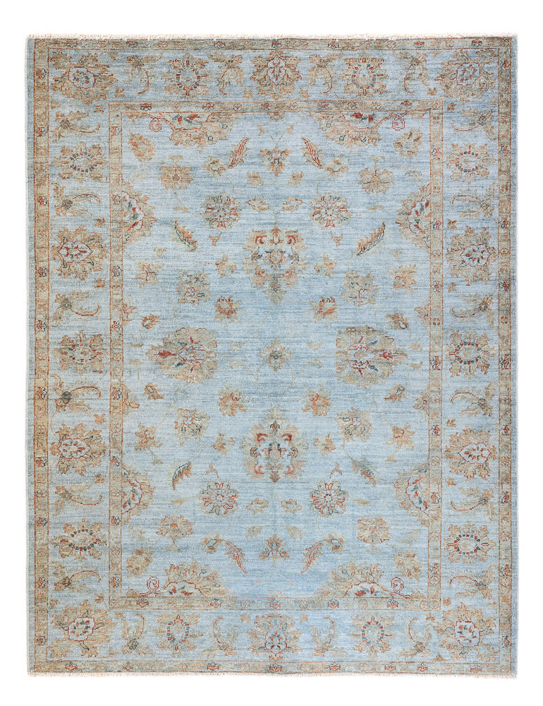Ziegler Rug - Modern - Vintage/Overdyed - 197 x 148 cm - light blue