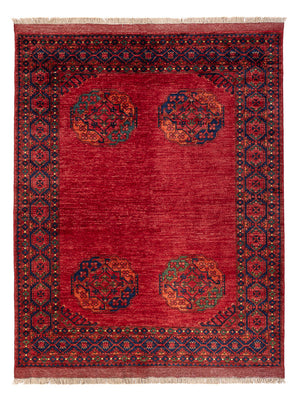 Afghan Rug - Kunduz - 198 x 155 cm - red