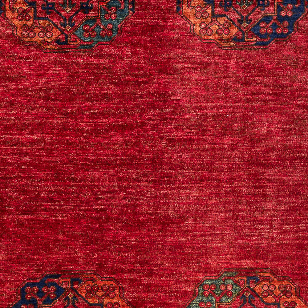 Afghan Rug - Kunduz - 198 x 155 cm - red