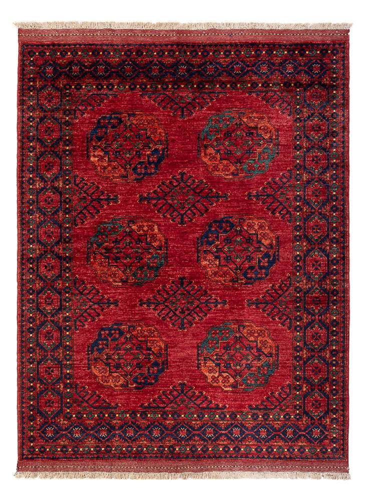 Afghan Rug - Kunduz - 200 x 155 cm - red