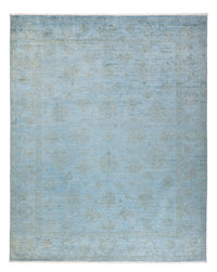 Ziegler Rug - Modern - Vintage/Overdyed - 194 x 149 cm - light blue