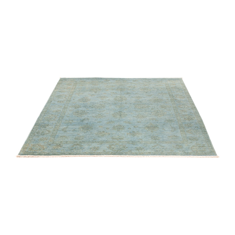 Ziegler Rug - Modern - Vintage/Overdyed - 194 x 149 cm - light blue