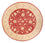 Ziegler Rug round  - 252 x 250 cm - red