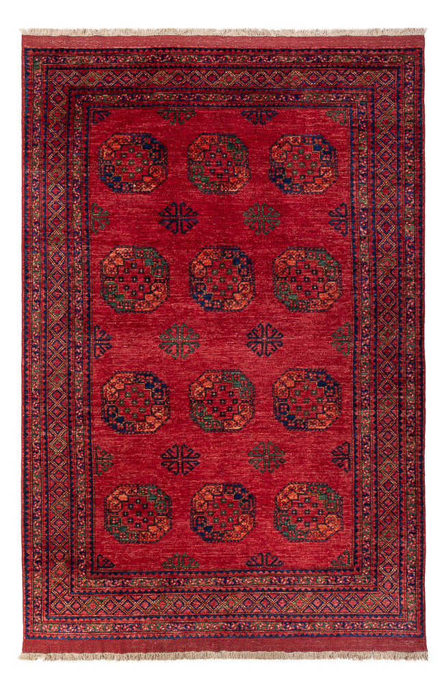 Afghan Rug - Kunduz - 298 x 201 cm - red
