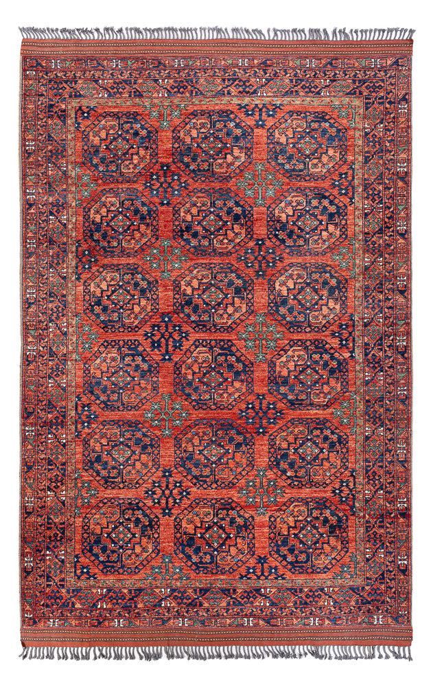 Afghan Rug - Kunduz - 298 x 205 cm - light red