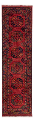 Runner Afghan Rug - Kunduz - 300 x 83 cm - red