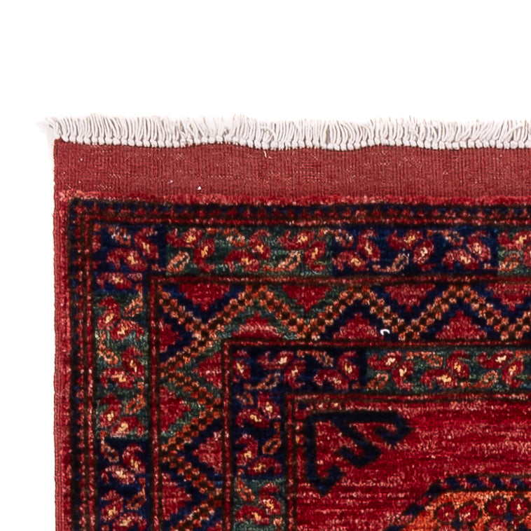 Runner Afghan Rug - Kunduz - 300 x 83 cm - red