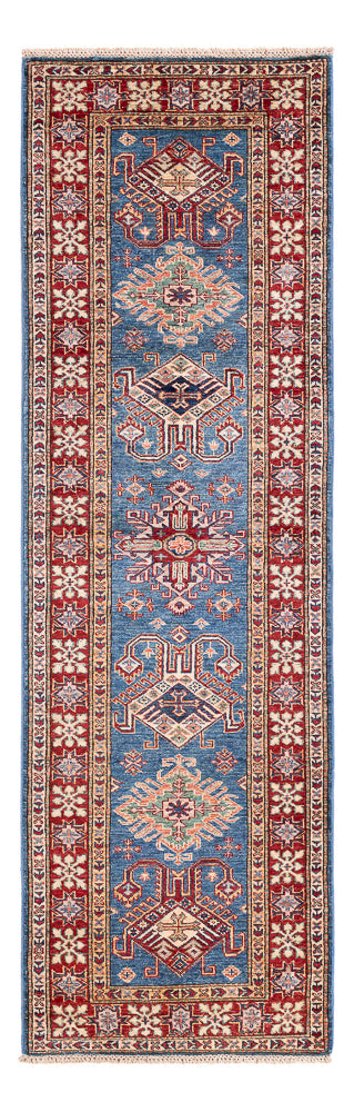 Runner Ziegler Rug - Kazak - 242 x 73 cm - blue