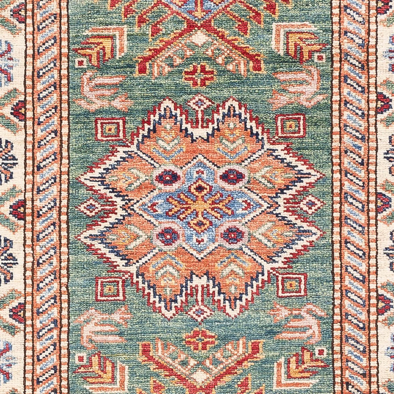 Runner Ziegler Rug - Kazak - 244 x 75 cm - light green