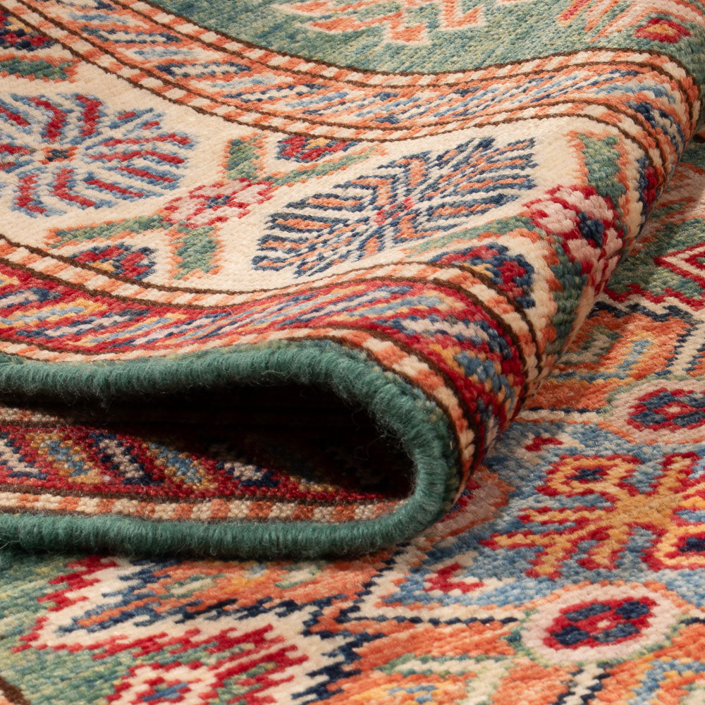 Runner Ziegler Rug - Kazak - 244 x 75 cm - light green