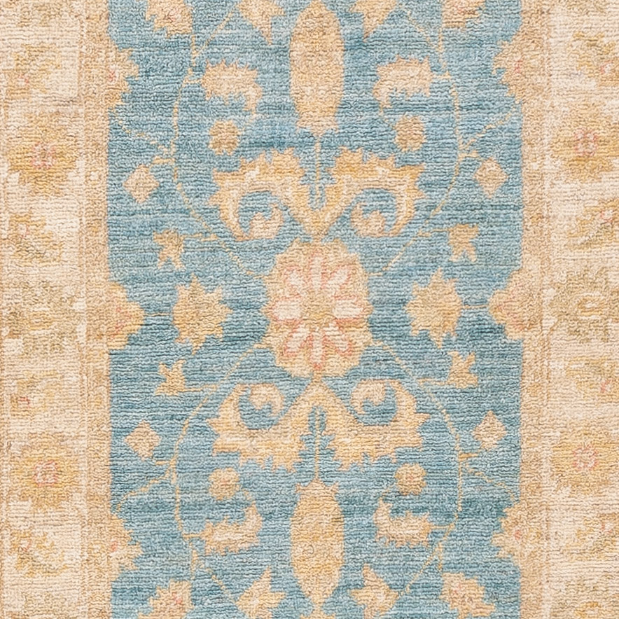 Runner Ziegler Rug - 250 x 55 cm - turquoise