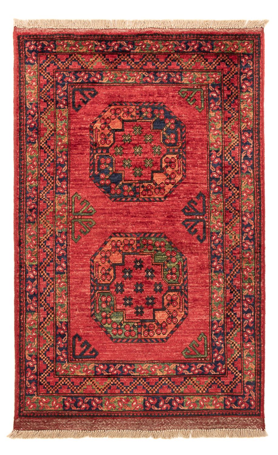 Afghan Rug - 126 x 82 cm - red