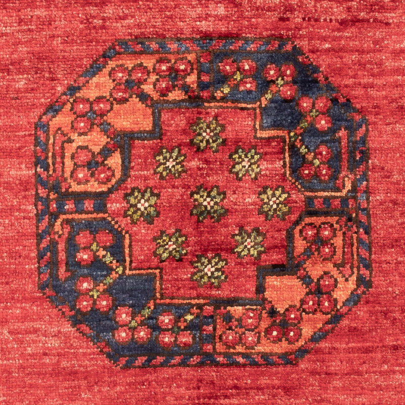 Afghan Rug - 123 x 83 cm - red