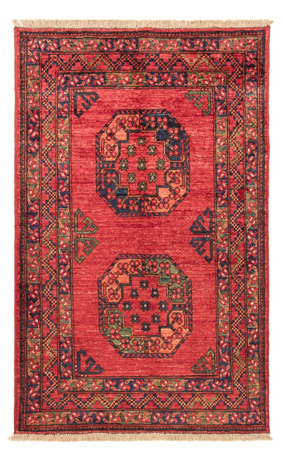 Afghan Rug - 138 x 86 cm - red