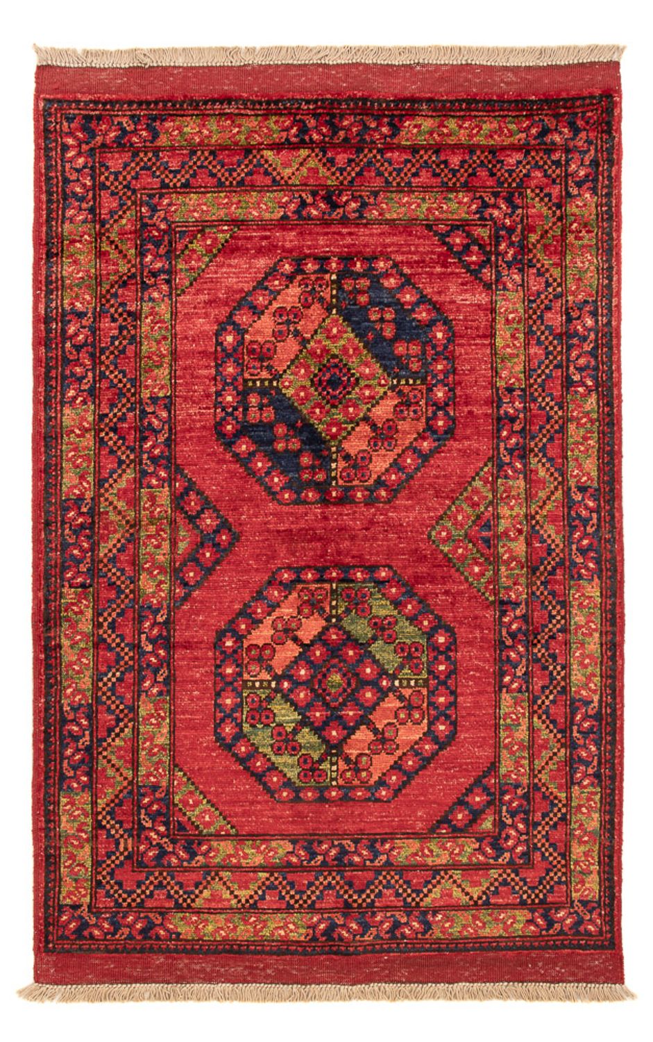 Afghan Rug - 123 x 82 cm - red